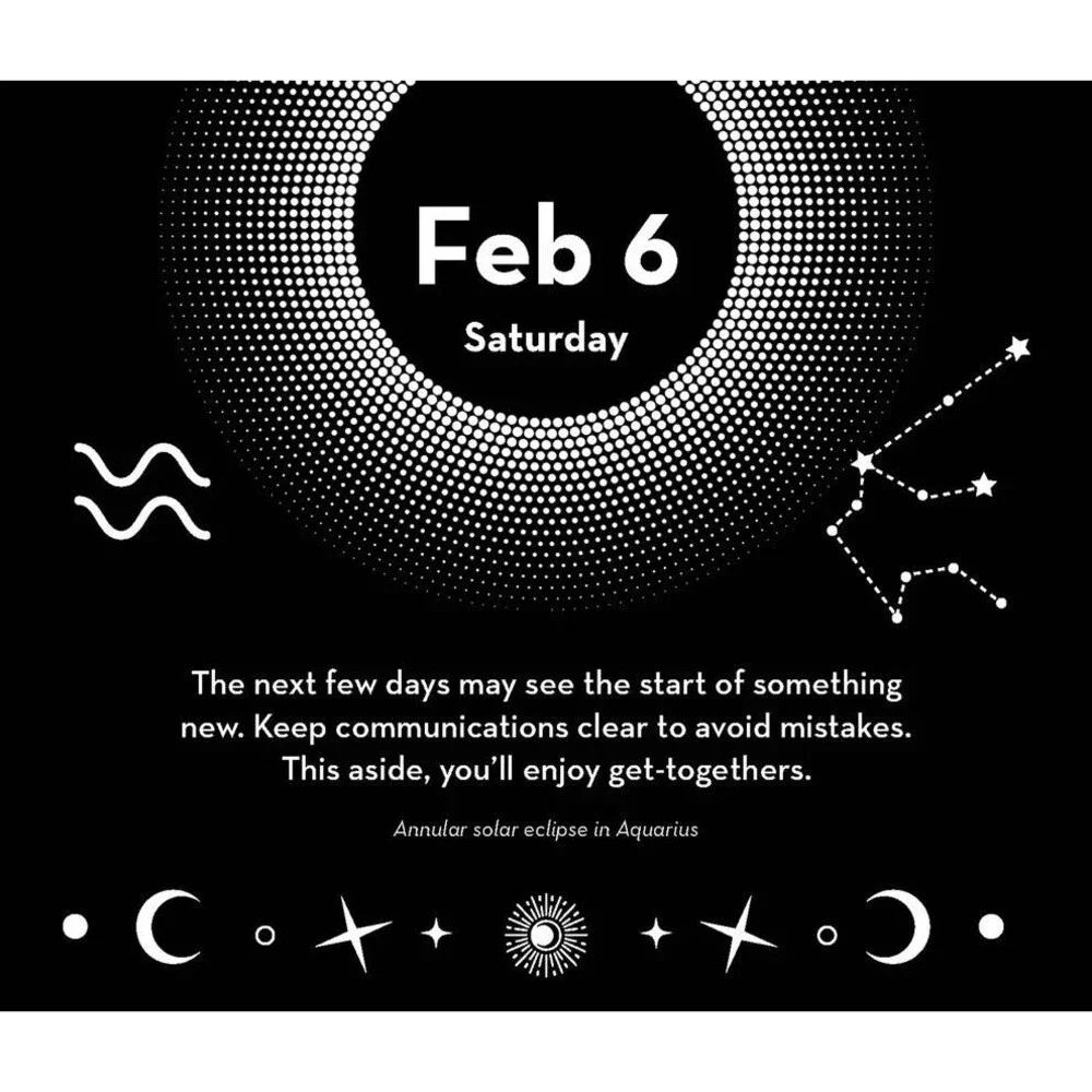 2027 Astrology Day to Day Calendar Patsy Bennett Daily Horoscope Desk Box Zodiac